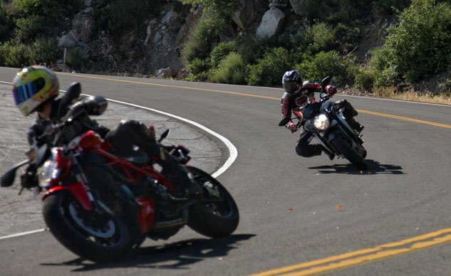 2013 italian middleweight streetfighter comparo video, The stable Streetfighter excels in fast sweeping corners while the Brutale s incredible agility is preferred when the roads get tighter