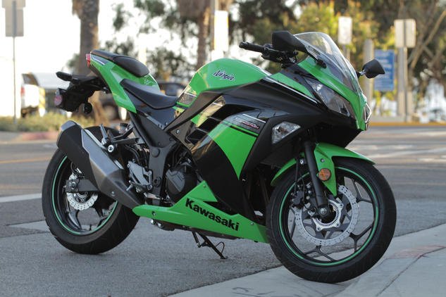 2013 beginner sportbike shootout part 2 video, Standard Ninja 300s start at 4999 but this Special Edition paint scheme complete with ABS adds another 500 We think it looks great and the ABS is a welcome addition