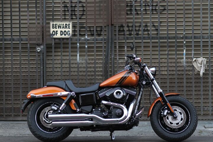 2013 world cruiser shootout video, The 2014 Harley Davidson Fat Bob is a raucous street brawler light on amenities but heavy on attitude