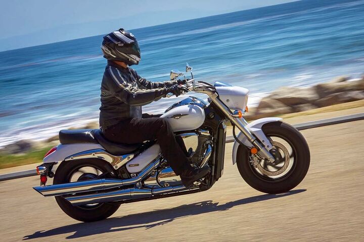 strange bedfellows star bolt c spec vs suzuki boulevard m50 video, It s heavier and longer but don t let its beach cruiserness fool you the Boulevard M50 is a sporty mid displacement power cruiser