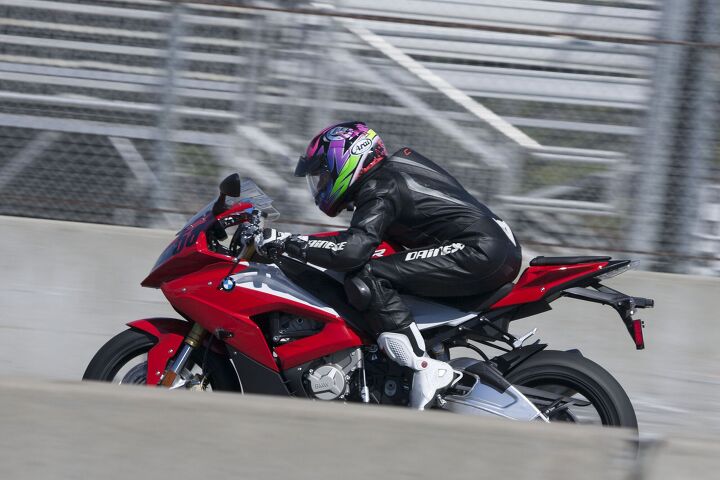 2015 six way superbike track shootout video, Straights are much shorter and ascents hardly exist when you re riding something as powerful as the BMW S1000RR