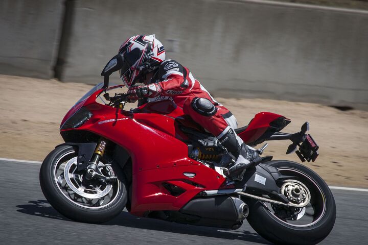 2015 six way superbike track shootout video, Ducati s latest superbike impressed with its midrange hit coupled with its top end push
