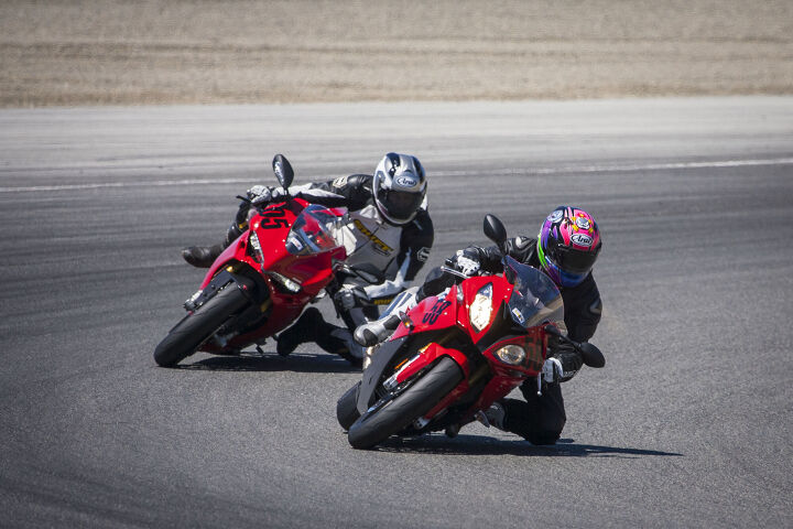 2015 six way superbike track shootout video, How close was this shootout The BMW and Ducati were only separated by 0 8 on the scorecard The margin is even closer for the BMW and Aprilia