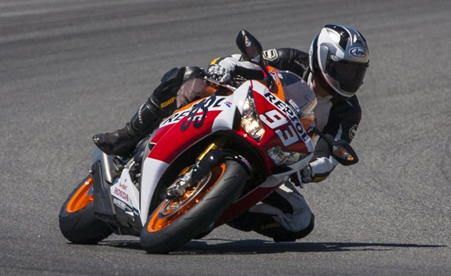 2015 six way superbike track shootout video, For Chandler the Honda brought back memories of the racebikes he s more familiar with the ones without so many buttons