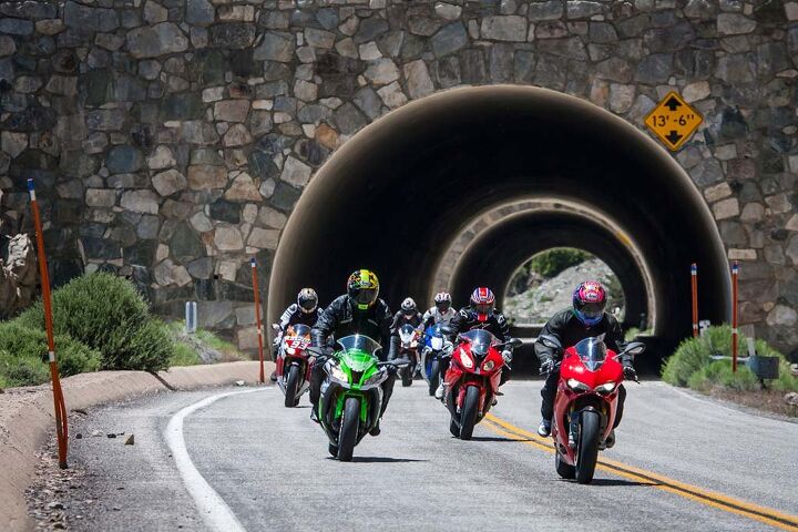 2015 six way superbike street shootout video, After testing this many bikes at insanely fast speeds for as many miles as we have the entire MO staff is suffering tunnel vision