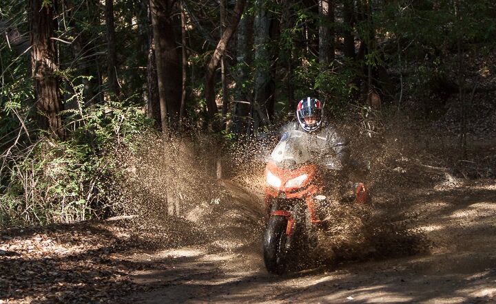 2015 ultimate sports adventure touring shootout, The big Versys didn t seem to mind being ridden on fire roads even though it wouldn t be the first choice for serious off road adventuring