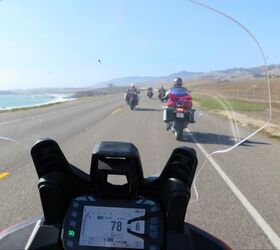 2015 ultimate sports adventure touring shootout, The S s TFT display is quite nice and easy reading and finished 2nd in the Instrumentation Dept This is one of the rare times when its low fuel light wasn t on