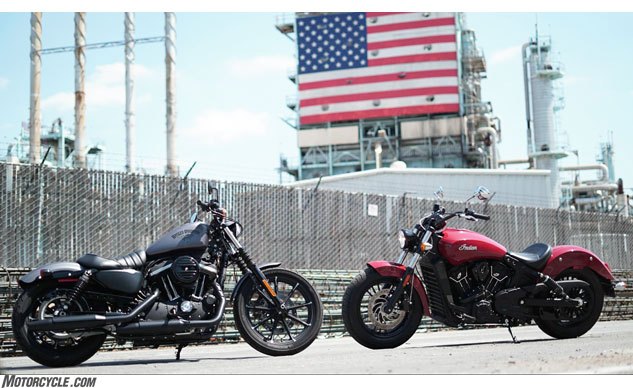 The Great American $9k Cruise-Off: H-D Iron 883 Vs. Indian Scout Sixty