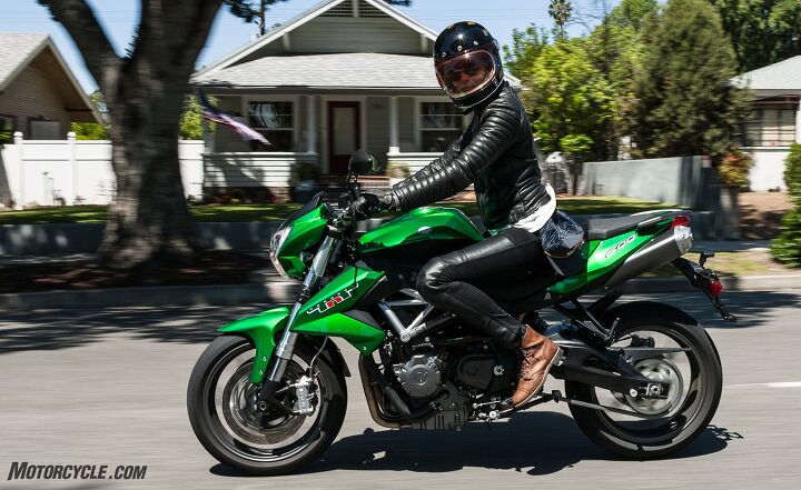 middleweight naked bikes a 2017 shootout, Guest tester Tamara Raye Wilson who s both taller and smarter than us she just became a California Registered Mechanical Engineer says the Benelli looks fast and its inaccurate speedo makes you feel fast