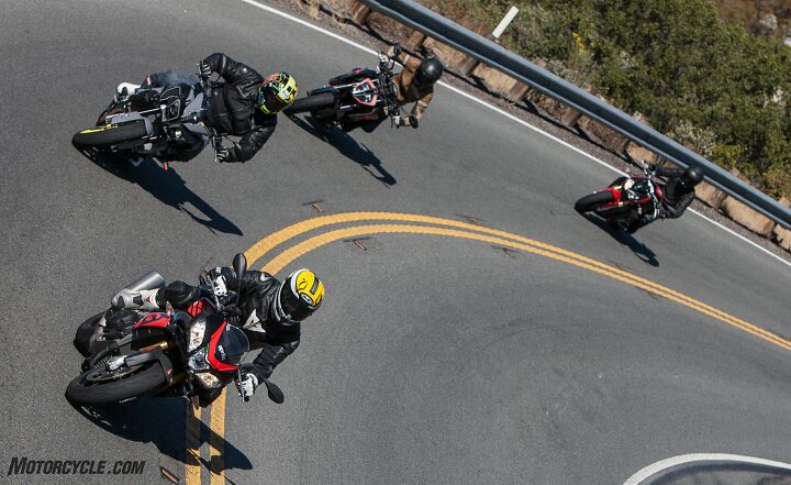 2017 supernaked streetfighter shootout, Southern California s twisty mountain roads reveal the very best traits of practical sporting motorcycles Here our group makes its way towards a gourmet lunch rendezvous at the Restaurant Gastrognome in Idyllwild Great roads bikes people and food are the meaning of life