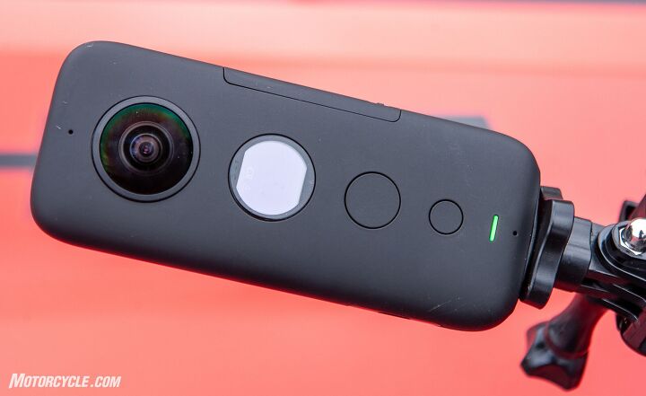 mo tested insta360 onex camera review, Press the big button to start stop recording and press the small button to change the mode Quite simple really