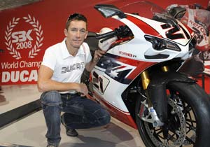bayliss developing next ducati superbike, Troy Bayliss shown here with his special edition Ducati 1098R is helping develop Ducati s next superbike