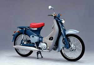 honda produces 60 millionth cub, Honda s 1958 Super Cub C100 broke from convention by using a four stroke engine