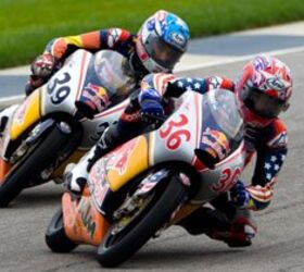 red bull rookies ready for rematch, MotoGP Rookie Luis Salom 39 follows AMA Rookie Leandro Mercado at Indianapolis Motor Speedway