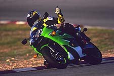 manufacturer year 2000 world supersport shootout 15648, The Kawasaki and its rider gloating in victory Shameless