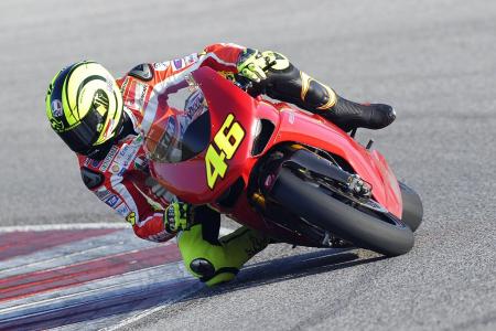 rossi tests ducati 1198 superbike, Valentino Rossi completed 25 laps on a Superbike spec Ducati 1198 in a private test at Misano