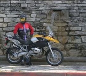 review 2005 bmw r 1200gs motorcycle com, Always the rugged individualist Sean wears his enduro jacket on the street and his street jacket in the dirt