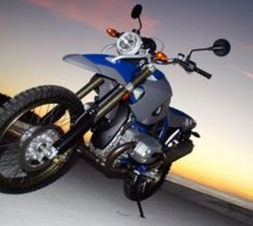 dirt and street with the 06 bmw hp 2 motorcycle com, Here s what it looks like on terra firma