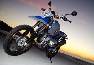 dirt and street with the 06 bmw hp 2 motorcycle com, Here s what it looks like on terra firma