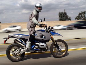 dirt and street with the 06 bmw hp 2 motorcycle com, Scaring truckers by pulling alongside and looking at them eye to eye at 80 mph is a lot of fun
