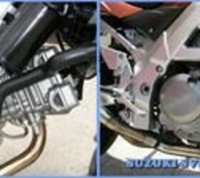 manufacturer hyosung gt650 vs suzuki sv650 14284, Gabe was surprised to see that the engines were in fact different