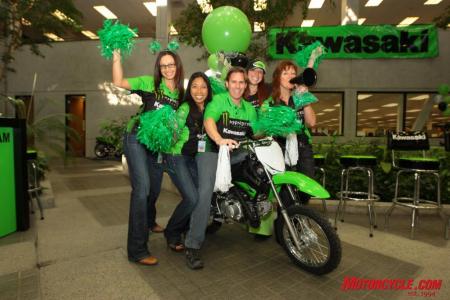2010 kawasaki supercross and off road team announcement, The Team Green spirit gathered together for a 2010 team introduction rally last Friday at the corporate offices in Irvine California