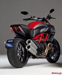 top 10 hottest bikes of 2011 motorcycle com, Pirelli developed a new rear tire in conjunction with the Diavel purported to offer sportier handling than any other 240mm tire