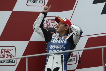 motogp 2012 valencia results, The biggest surprise at Valencia was the second place finish for Katsuyaki Nakasuga who rode for Yamaha in place of the injured Ben Spies