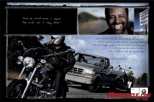 motorcycle advertising part two motorcycle com, Those two should make a sequel They could call it Easy Driver