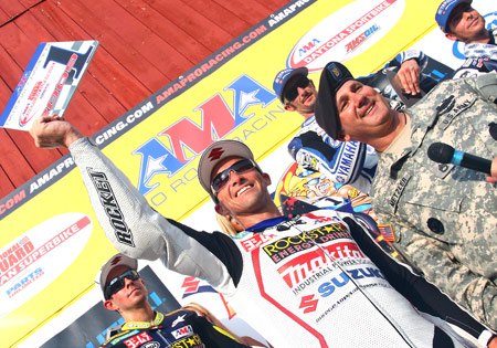 ama superbike 2009 vir results, Mat Mladin celebrates his seventh AMA Superbike title