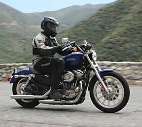 2010 harley davidson sportster 883 low review motorcycle com, Riders small of stature fit the 883 Low better than the 6 foot Jeff Cobb