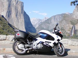 ebass bmw k1200rs walkabout motorcycle com, Front to back BMW K1200RS El Capitain Bridalveil Falls and Halfdome
