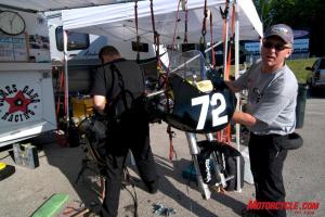mo goes ama roadracing part 2, Crew chief Mike Kirkpatrick is one of the unsung heroes in a racing paddock The former racer is a tireless worker and an endless optimist Racers do not succeed without stalwart guys like Mike behind them