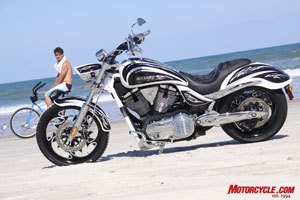 2009 victory cory ness signature jackpot review motorcycle com, Riding a Ness Signature edition is sure to turn heads