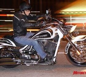 2009 victory cory ness signature jackpot review motorcycle com, Day or night the Ness Jackpot shines brightly