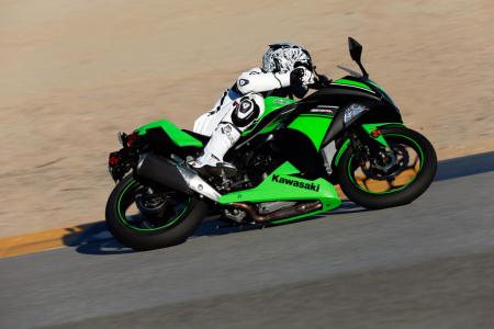 affordable riding in the new year, The Ninja 300 may be seen as a beginner bike but it s sporty enough to make its way around a racetrack in quick procession