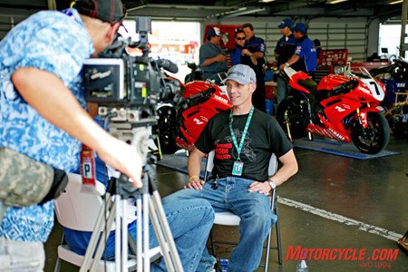 scott russell interview, Russell s return to the AMA garage garnered the attention of both his former fans and the media