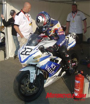 isle of man tt 2008 wrap up, American Mark Miller made another trip to the Isle of Man in 2008 but persistent mechanical troubles kept him from finishing any of his races Photo by David Hinch