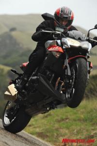 2010 kawasaki z1000 review motorcycle com, With an exhaust system hidden mostly from view Duke thoughtfully gives us a look