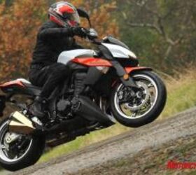 2010 kawasaki z1000 review motorcycle com, A sporty but neutral riding position gives this sportbike some real world usability