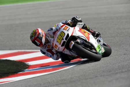 motogp 2012 misano results, Racing on a circuit named after his predecessor at Gresini the late Marco Simoncelli Alvaro Bautista scored his first career MotoGP podium