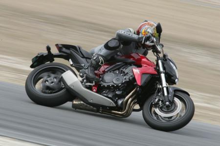 2010 honda cb1000r review motorcycle com, CB1000R steers quickly around a racetrack a tad twitchy but competent and capable at nine tenths