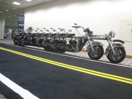 2011 indy dealer expo report, Nothing gets attention quite like a 16 cylinder motorcycle that seats 10 U turns can be a bit tricky