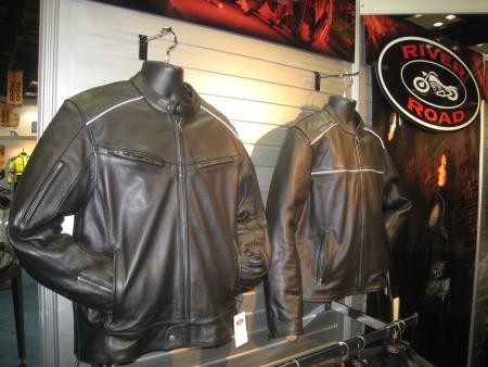 2011 indy dealer expo report, Cap River Road offers two jackets built with Cool Leather a chemical coating that blocks up to 80 of solar radiation so you can stay cool while in black retailing for 300