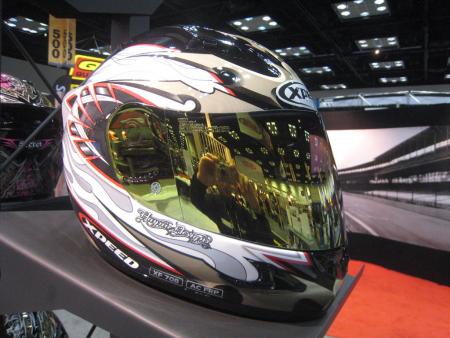 2011 indy dealer expo report, Xpeed helmets displayed several new attractive lids at Indy The price of its faceshields is remarkable just 10 for a clear one or 20 for a fog free clear shield