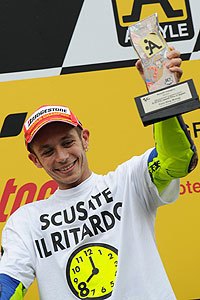 rossi wins motogp title, Rossi celebrates his eighth MotoGP championship