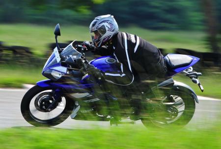 2012 yamaha yzf r15 review motorcycle com, More responsive power is perhaps the most obvious improvement for 2012