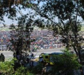 the road to jerez, The circuit s parking lot was filled with thousands of motorcycles