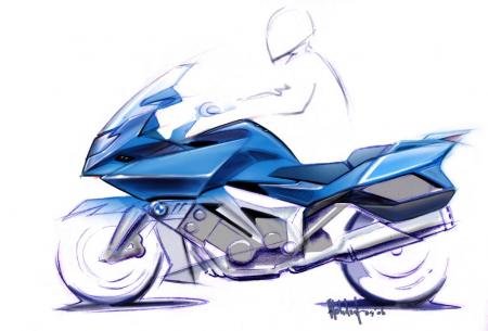bmw unveils new 6 cylinder k1600gt and gtl motorcycle com, We weren t allowed to take photos of the K1600 GT and GTL so you ll have to make do with these sketches for now