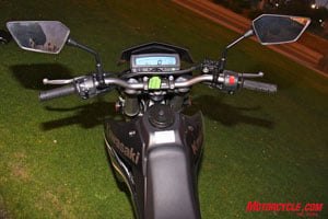 2009 kawasaki klx250sf review motorcycle com, We d seen as much as an indicated top speed of 92 mph on this peppy little single